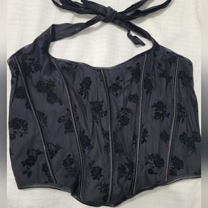 Black rose corset